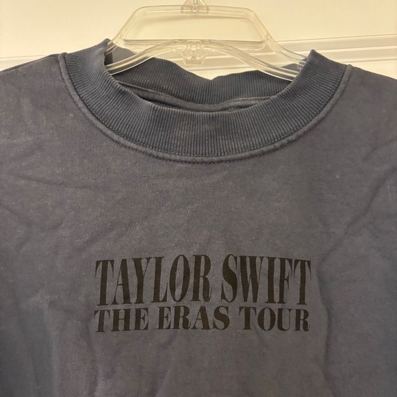 NWOT Taylor Swift Eras Tour 2024 Blue Gray Oversized Sweatshirt - Picture 4 of 8